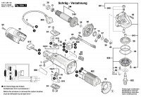 Bosch 3 601 C88 102 Gws 7-125 Angle Grinder 230 V / Eu Spare Parts